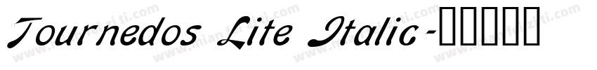 Tournedos Lite Italic字体转换